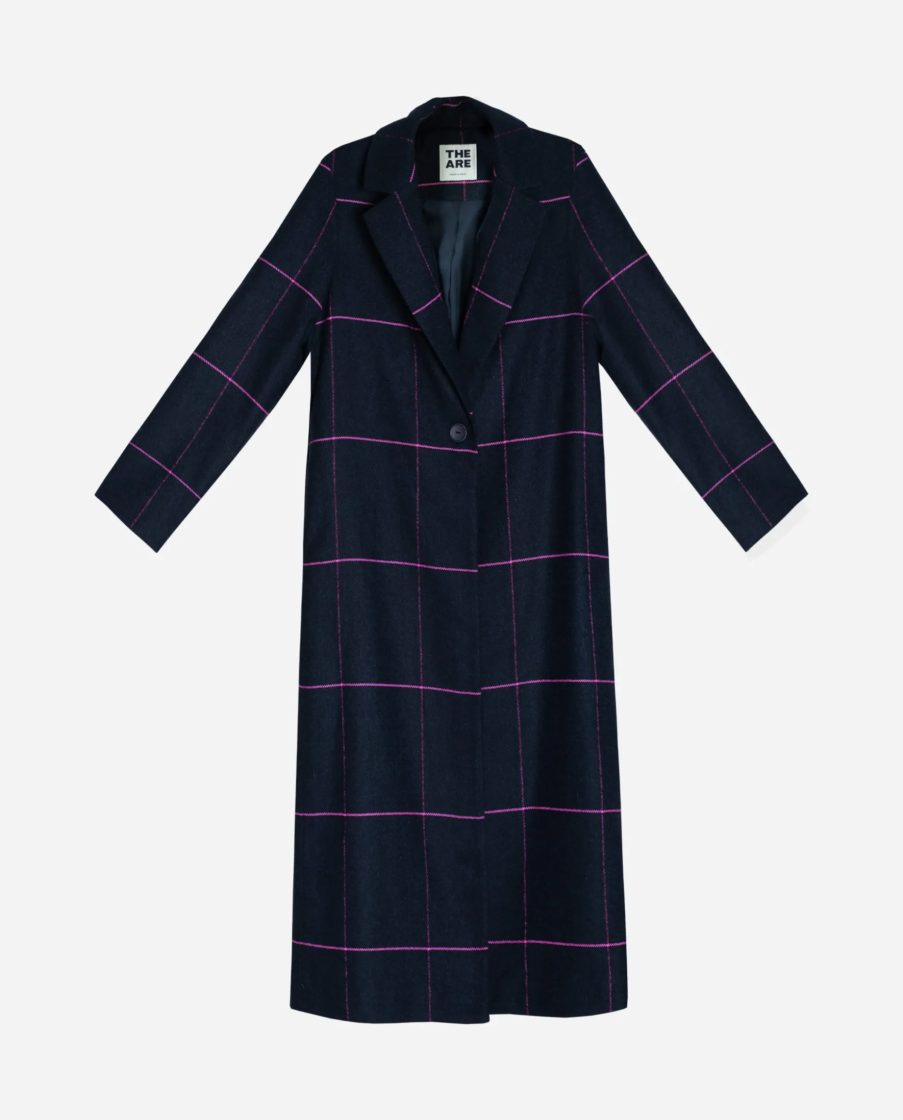 ABRIGO REUNITED · AZUL Y FUCSIA