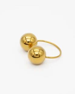 ANILLO SPHERES · ACERO BAÑO ORO