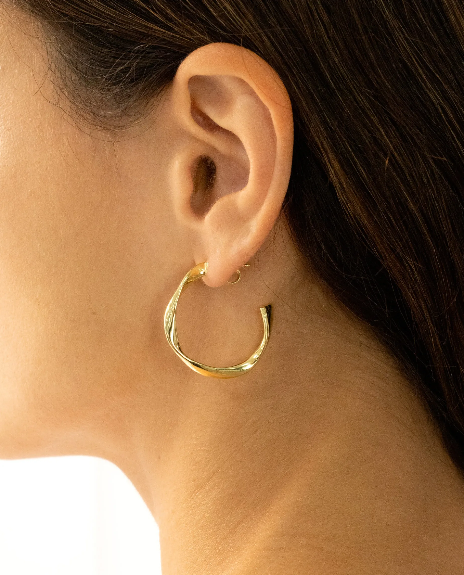 AROS SPIRAL · PLATA BAÑO ORO