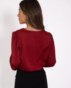 BLUSA CATALINA · BURDEOS