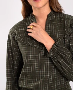 BLUSA CITY FIELDS · VERDE