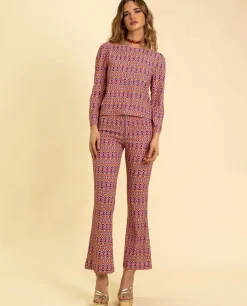 BLUSA MRS. JUÁREZ · PRINT NARANJA