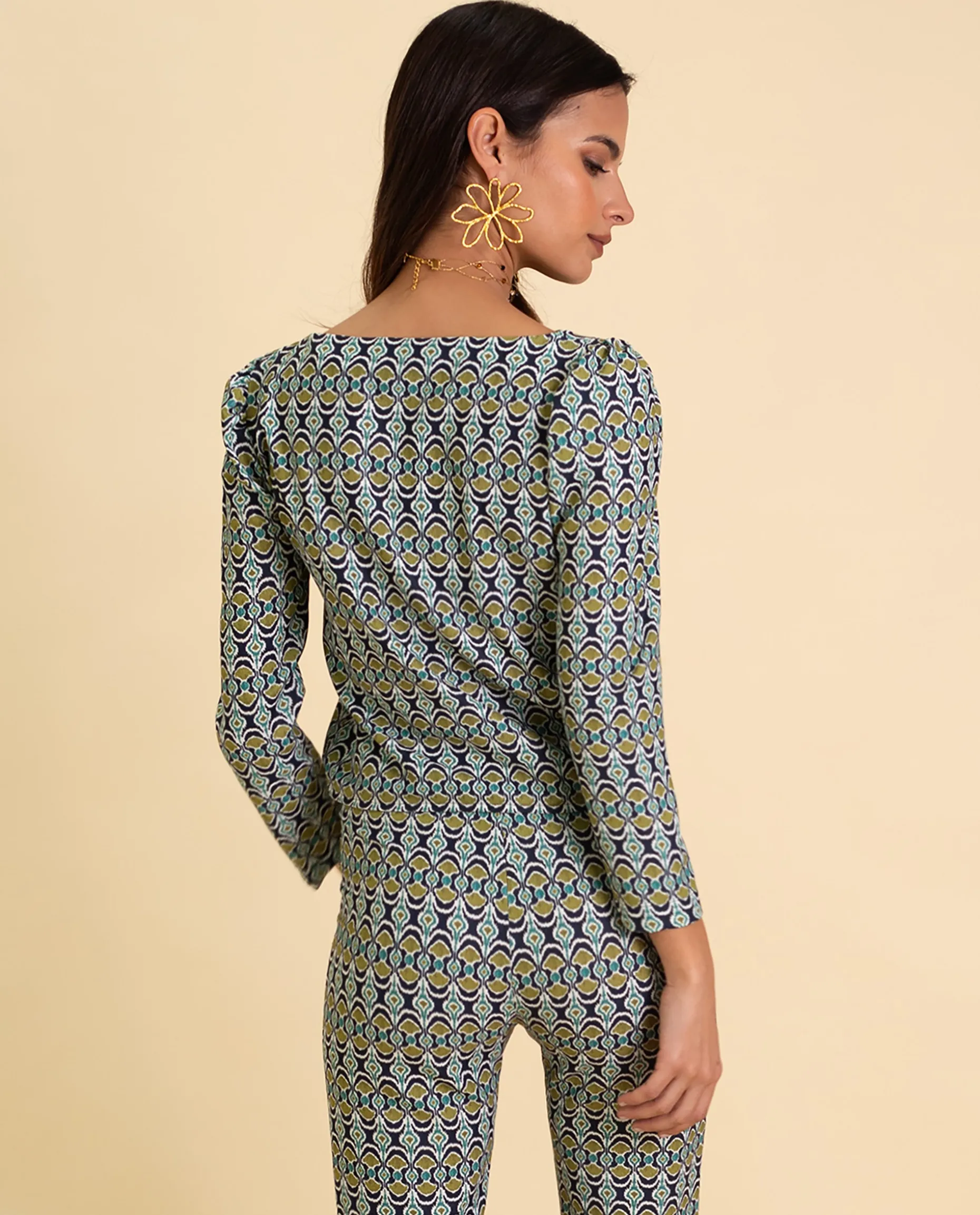 BLUSA MRS. JUÁREZ · PRINT VERDE