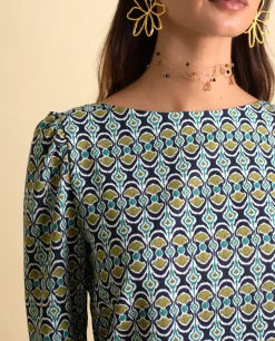 BLUSA MRS. JUÁREZ · PRINT VERDE