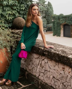 BLUSA MRS. OLMOS · VERDE BOTELLA