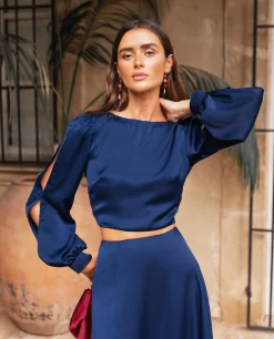 BLUSA MRS. VALLEJO · AZUL MARINO