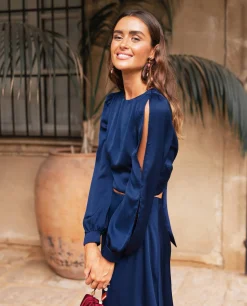 BLUSA MRS. VALLEJO · AZUL MARINO