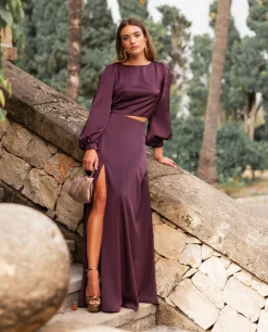 BLUSA MRS. VALLEJO · BERENJENA