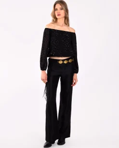 BLUSA STARRY BLISS · NEGRO