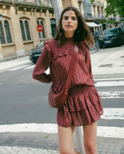 BLUSA TOGETHER AS ONE · BURDEOS