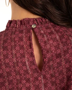 BLUSA TOGETHER AS ONE · BURDEOS