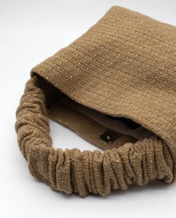 BOLSO GALA LUREX · CAMEL