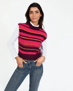 CHALECO COOL WINTER · MORADO Y NARANJA