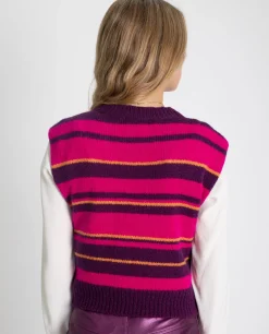 CHALECO COOL WINTER · MORADO Y NARANJA