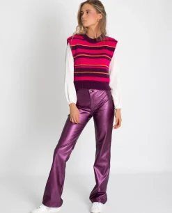 CHALECO COOL WINTER · MORADO Y NARANJA