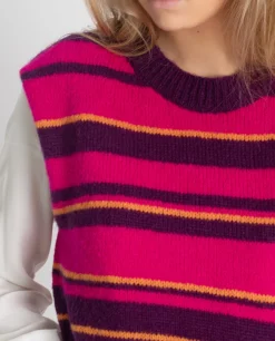 CHALECO COOL WINTER · MORADO Y NARANJA