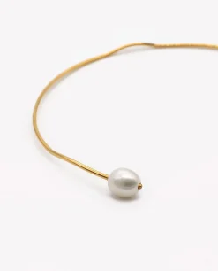 CHOKER DUO PEARLS · BAÑO ORO