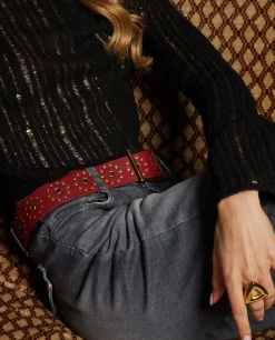 CINTURÓN SALMA · GRANATE