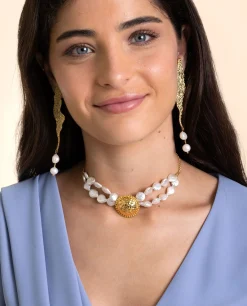 COLLAR DREAM PEARLS · BAÑO ORO