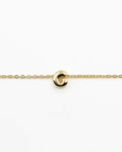 COLLAR LETRA EVERYDAY · PLATA BAÑO ORO