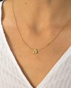 COLLAR LETRA EVERYDAY · PLATA BAÑO ORO