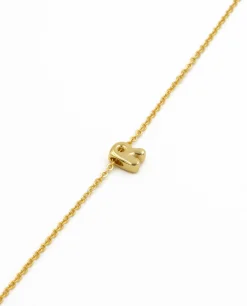 COLLAR LETRA EVERYDAY · PLATA BAÑO ORO