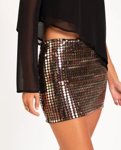 FALDA GLAM UP · DORADO