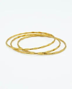 PACK 3 BRAZALETES PROTECTION · BAÑO ORO