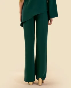 PANTALÓN MRS. OLMOS · VERDE BOTELLA