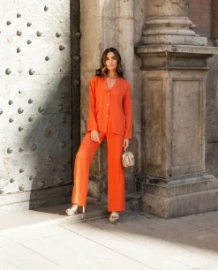 PANTALÓN MRS. ZAHERA · TERRACOTA