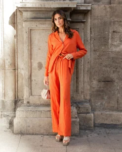 PANTALÓN MRS. ZAHERA · TERRACOTA