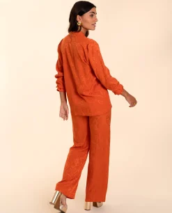 PANTALÓN MRS. ZAHERA · TERRACOTA