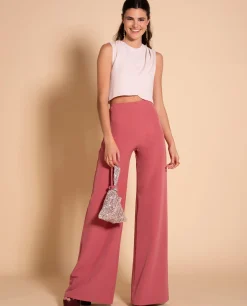 PANTALÓN PALAZZO ALTO · BLUSH