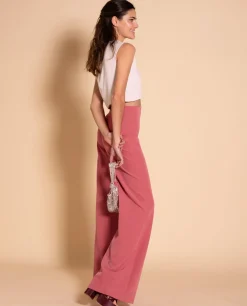 PANTALÓN PALAZZO ALTO · BLUSH