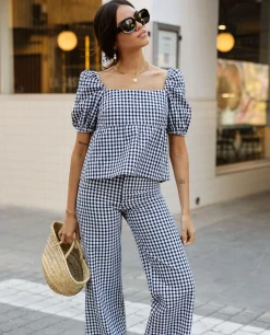 PANTALÓN RITA · NEGRO Y BLANCO