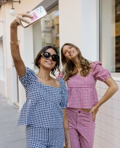 PANTALÓN RITA · NEGRO Y BLANCO