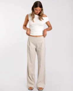 PANTALÓN SINTRA · BLANCO Y BEIGE