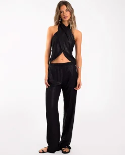 PANTALÓN SORRY I'M HERE · NEGRO