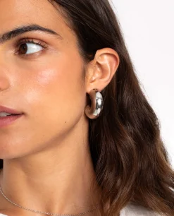 PENDIENTES AROS CHUNKY · ACERO