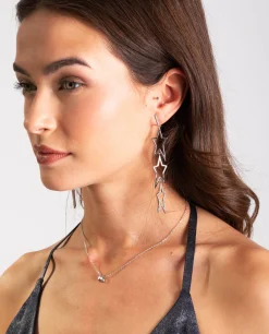 PENDIENTES DANCING SHINY STARS · PLATEADO