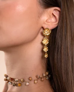 PENDIENTES DANGLE POPPY · DORADO