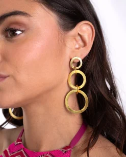 PENDIENTES HYPNOTIC · BAÑO ORO