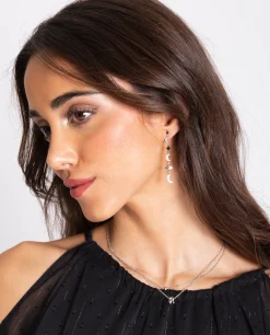 PENDIENTES SHINY NIGHT · PLATA