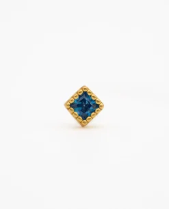 PIERCING BALANCE BLUE · PLATA BAÑO ORO