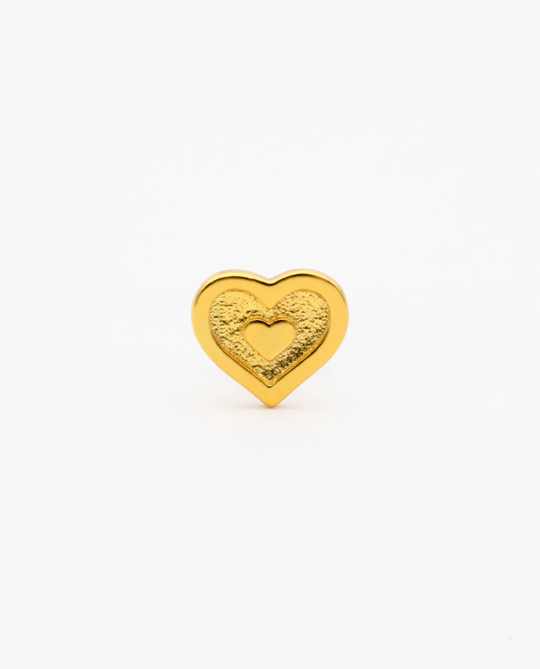 PIERCING HEART · PLATA BAÑO ORO