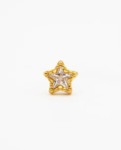PIERCING STAR SPARK · PLATA BAÑO ORO