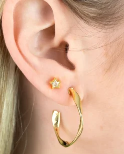 PIERCING STAR SPARK · PLATA BAÑO ORO