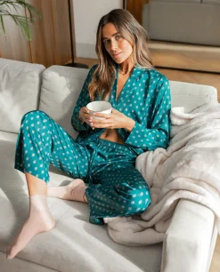 PIJAMA GREEN SUITE · PANTALÓN LARGO