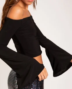 TOP JUST ONE · NEGRO