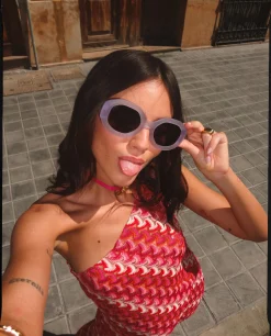 TOP MARIANA · ROJO Y FUCSIA